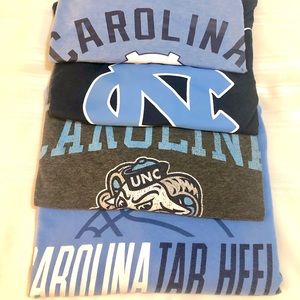 UNC TShirt Collection Large, Nike Dri-Fit (1), Champion (2) & Unknown brand (1)